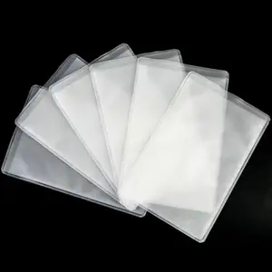 Clear transparent business pvc credit card holder