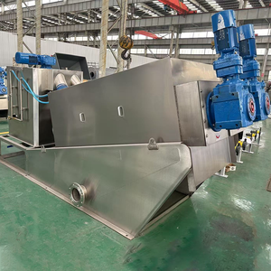 स्टेनलेस स्टील कीचड़ डीवॉशिंग मशीन स्क्रू प्रेस अपशिष्ट जल उपचार संयंत्र कीचड़ डीहाइड्रेटर कुशल - Product Image 6