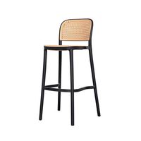 Chaises de jardin colorées en polypropylène pour l'extérieur, chaises de bar de café en PP