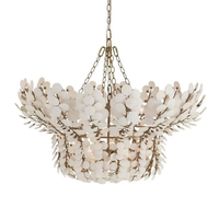 Lustre moderne créatif nordique vert et blanc en forme de noix de coco de haute qualité pour hôtel, escalier, chambre à coucher, salon