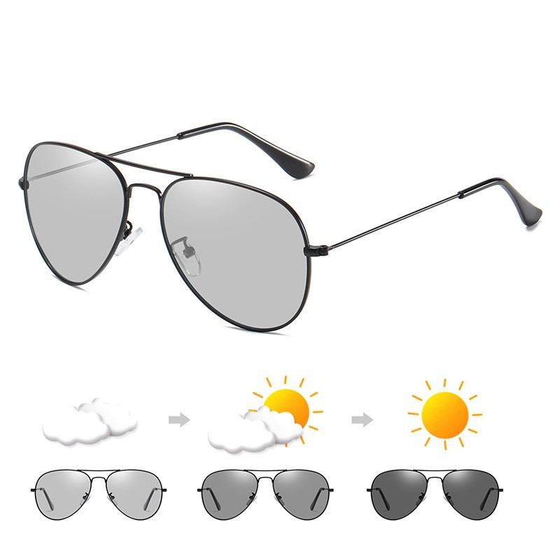 Очки-авиаторы солнцезащитные фотохромные для мужчин и женщин, от-1,0 до-6,0