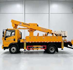 Nueva plataforma de trabajo hidráulica diésel HOWO para edificios de gran altura, vehículo con pluma extensible 4x2, altura de trabajo de 8-45 m, compatible con Euro IV, control remoto - Product Image 3
