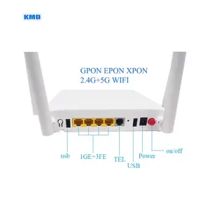 फ़ैक्टरी मूल्य JMKJ991 GPON EPON XPON 4GE+1TEL 2.4G 5G डुअल बैंड ONU ONT