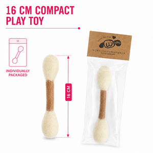 Jouet en feutre naturel pour petits animaux, fait main au Népal, comme jouet à mâcher et à jouer pour chatons - Product Image 1