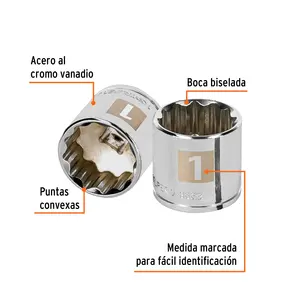 บ็อกซ์ 6 1" ซ็อกเก็ต 12 จุด ขนาด 3/8" ยี่ห้อ TRUPER - Product Image 2