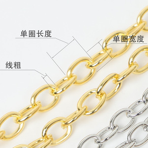 O-Shaped Iron <b>Chain</b> 2mm Plated For Bracelet Making Jewelry Findings Component - Product Image 2