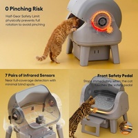 Litière automatique intelligente à nettoyage automatique, à ouverture supérieure, anti-pincement, facile à nettoyer, grande capacité, pour plusieurs chats
