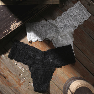 Meistverkaufte Sexy Damen-Slips Niedrige Taille Spitzen-Tanga Atmungsaktive T-Back Unterwäsche - Product Image 6