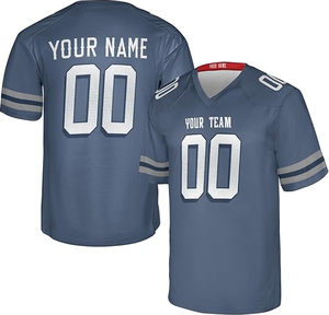 Factory Wholesale 2026 American Football Jersey Custom New Design Heat-Transfer Printed 100% Polyester Quick Dry Unisex Adult - Product Image 2