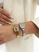 Montre bracelet à breloques pour femme, bijou de mode, montre-bracelet à quartz avec pendentifs mignons, bracelet à maillons en acier inoxydable, montre cadeau