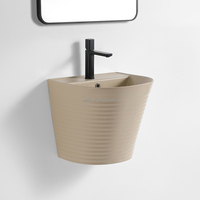Lavabo mural en céramique pour salle de bain, sanitaire moderne pour salle de bain