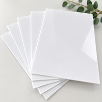 Feuille acrylique pour sublimation 800x600 3mm d'épaisseur, PMMA blanc brillant, panneau photo vierge pour impression par transfert thermique