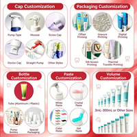 Pasta Dental Blanqueadora Probiótica Personalizada de Fábrica, Pasta Dental para Eliminar Manchas para Usuarios de Aparatos Ortodónticos