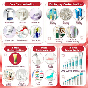 Dentifrice blanchissant probiotique personnalisé en usine, dentifrice anti-taches <span class=keywords><strong>pour</strong></span> les porteurs d'appareils orthodontiques - Product Image 4
