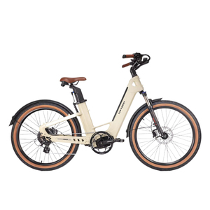 Bicicleta Eléctrica Ligera de Fibra de Carbono, Batería de 48V 19.2AH, Bicicleta Urbana con Cesta - Product Image 3