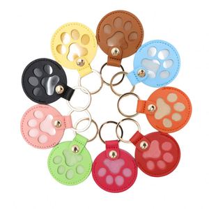 Fast Shipping Pet Hair Storage <b>Bag</b> Keychain PU Leather Portable <b>Key</b> <b>Ring</b> Pet Memorial Photo Holder Gift for Pets - Product Image 1