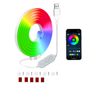 ไฟ LED แถบซิลิโคนอ่อนนุ่ม Smart WiFi Dream Color Neon พร้อมบลูทูธซิงค์เพลง ปรับแต่งรูปทรงได้ตามต้องการ สร้างเอฟเฟกต์ไล่สีแบบไหล ให้บรรยากาศสุดล้ำ - Product Image 2