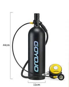 ถังดำน้ำ GOYOJO 2 ลิตร ใช้ได้ 30-45 นาที เติมได้ ใช้สำหรับดำน้ำตื้น ชุดถังออกซิเจนใต้น้ำ พร้อมอะแดปเตอร์หน้ากาก - Product Image 4