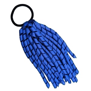 Elastici per capelli personalizzati da 20 cm con fiocco in poliestere per squadre di cheerleading, accessori per feste Lemonade Stand per bambini - Product Image 4