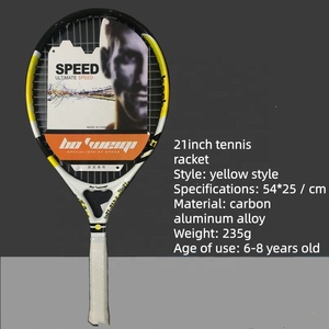 Vente en gros de raquettes de <span class=keywords><strong>tennis</strong></span> pour enfants de qualité supérieure en carbone et aluminium intégrées, tailles 19/21/23/25 pouces - Product Image 4