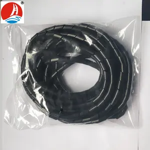 Black Spiral Wrapping Cord For Cable Management