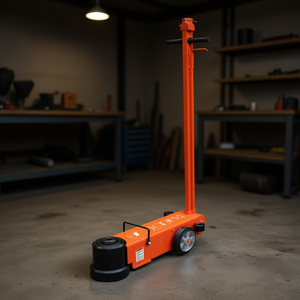 Gato hidráulico neumático para camiones Tmg Ajt50 de 50 toneladas con gato de coche de 25 toneladas, construcción de acero para elevación de vehículos - Product Image 2