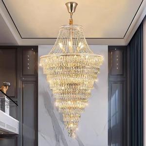 Nuevo estilo, lámpara grande colgante alta, villa, sala de estar, salón de bodas, candelabro de cristal grande LED de lujo - Product Image 1