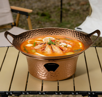 Zunke OEM Réchaud à alcool coupe-vent en acier inoxydable isolé pour buffet, ensemble de luxe pour restaurant chinois, chauffe-plats et fondue