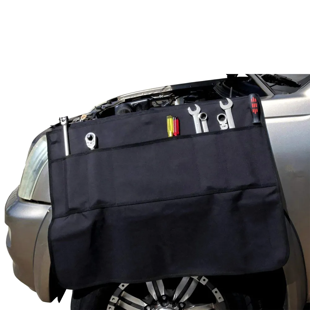 Magnetic Car Fender Cover Protector with Utility Pockets Mechanics Work Mat Auto Accessories