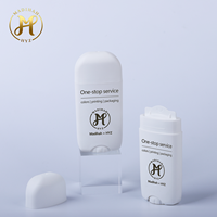 Contenant vide ovale en plastique PP de 73g pour déodorant en stick, shampoing, blush, lotion, rechargeable, à ouverture facile, couleur personnalisée, OEM/ODM