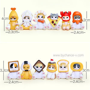 مضحك يرتدي في السحب القطط الشكل تحصيل لطيف كاواي القط دمية مفاجأة لعبة لآلات البيع حزب صالح - Product Image 3