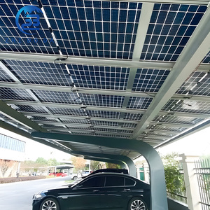 Nóng bán thương mại nhôm năng lượng mặt trời carport hệ thống đỗ xe quang điện hệ thống lắp đặt carport không thấm nước năng lượng mặt trời cổng xe - Product Image 5