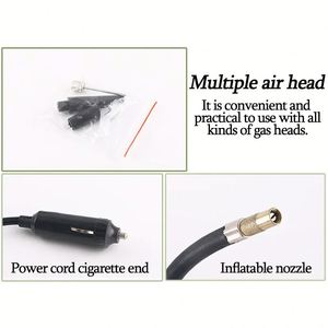 Compresseur d'air portable monocylindre 12V pour voiture, mini gonfleur de pneus 150 PSI - Product Image 3