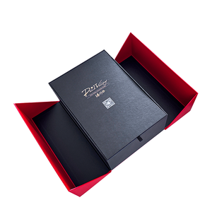 Papier mat de spécialité de luxe LOGO personnalisé emballage de boîte-cadeau en papier de vin carré <span class=keywords><strong>cylindrique</strong></span> pliable et écologique - Product Image 4