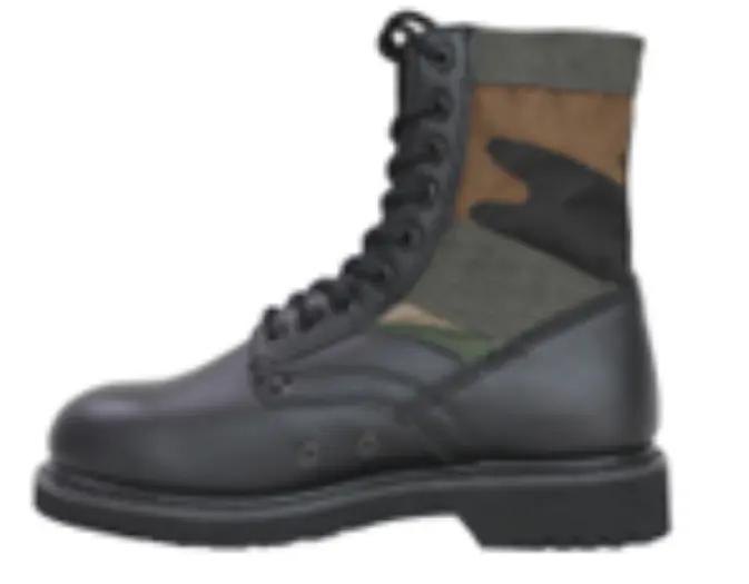 split leather with digital desert camouflage oxford upper combat tactical combat boots for men