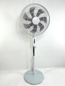 Ventilador de Pie Vertical de Alta Gama de 16 Pulgadas con Luz, Aspas de Plástico PP, Control Mecánico, Altura Ajustable, Temporizador, Enfriamiento por Aire, Modelo D - Product Image 2