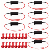 Resistencia de carga LED para coche, decodificador de freno LED, resistencia de carga LED para coche, 25W, 50W, 1156, 1157, 7440, 7443, 3156, 3157, T20, T10, T15, P21W, PY21W