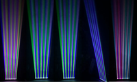 Barre lumineuse LED 4 en 1 RGBW 300W avec effet de faisceau solaire