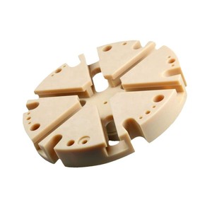 ชิ้นส่วนเครื่องจักรกลที่ผลิตด้วยเครื่อง CNC จากวัสดุ PPS, PTFE, PA, PPO แบบกำหนดเอง ไม่ได้มาตรฐานสำหรับการใช้งานด้านฉนวนกันความร้อน - Product Image 1