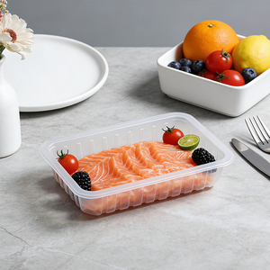 กล่องพลาสติกใส่อาหารแบบใช้แล้วทิ้ง ขายตรงจากโรงงาน สำหรับใส่กลับบ้าน ปิดผนึกแน่น ใช้กับไมโครเวฟได้ แบบกล่องเบนโตะ - Product Image 1