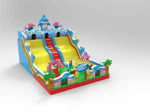 Hot bán thương mại trên bán cá mập động vật biển Thế Giới <span class=keywords><strong>Inflatable</strong></span> trượt khổng lồ vui chơi giải trí công viên <span class=keywords><strong>Inflatable</strong></span> <span class=keywords><strong>Slide</strong></span> cho trẻ em - Product Image 3