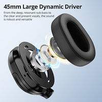 Auriculares de Estudio Negros con Micrófono, Precio de Fábrica, Inalámbricos y con Cable, Ligeros, ANC, IPX4, Resistentes al Agua, para DJ, Deportes y Viajes