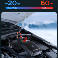 Démarreur de voiture Baseus 1000A 3 en 1, démarreur d'urgence portable, batterie externe, booster 12V, pompe de gonflage, compresseur d'air pour voiture