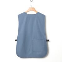 Tablier de travail sans manches style coréen, durable, respirant, imperméable, résistant à l'huile, lavable et réutilisable pour hommes, femmes et usage domestique