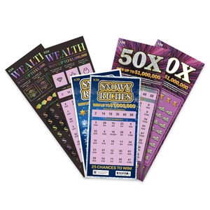 Fabricant professionnel de tickets de jeu personnalisés imprimés numériquement, cartes à gratter, impression de cartes à gratter de loterie - Product Image 1