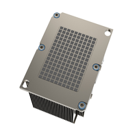 Dissipateur thermique CPU passif pour serveur 2U avec ailettes en aluminium et 4 pièces Solution de refroidissement par air de processeur de caloducs en cuivre pour LGA 3647