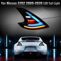 Feu arrière LED RGB étanche IP67 avec clignotant séquentiel dynamique et lentille fumée Nafu Auto pour Nissan 370Z Coupé Roadster