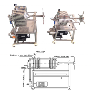 <span class=keywords><strong>Presse</strong></span> à filtre à plaques et à cadre en acier inoxydable pour l'industrie du jus/du vin/des boissons - Product Image 2