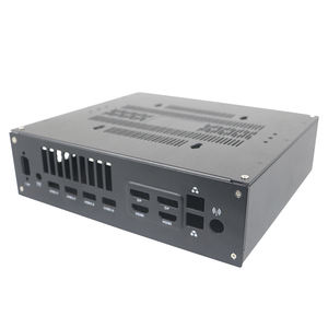 Custom OEM ODM Mini ITX <span class=keywords><strong>HTPC</strong></span> Recinto Aluminio Metal <span class=keywords><strong>PC</strong></span> Box Home Theater Media Center Soluciones de Computación Industrial - Product Image 2