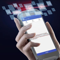 Lector NFC Móvil Android 13 de 5.5 Pulgadas, Escáner de Códigos de Barras 1D 2D, PDA para Gestión de Inventario